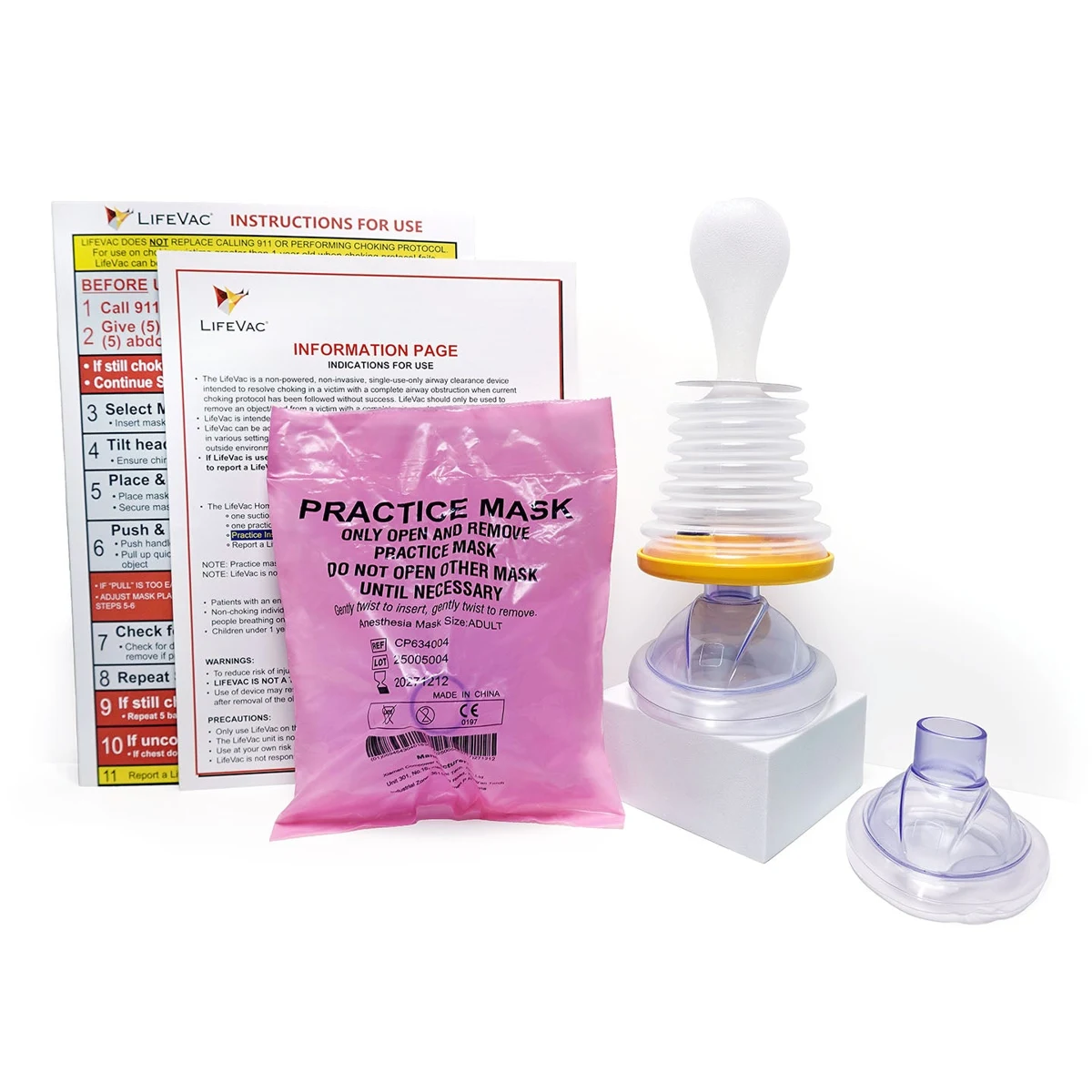 LifeVac home kit and included contents