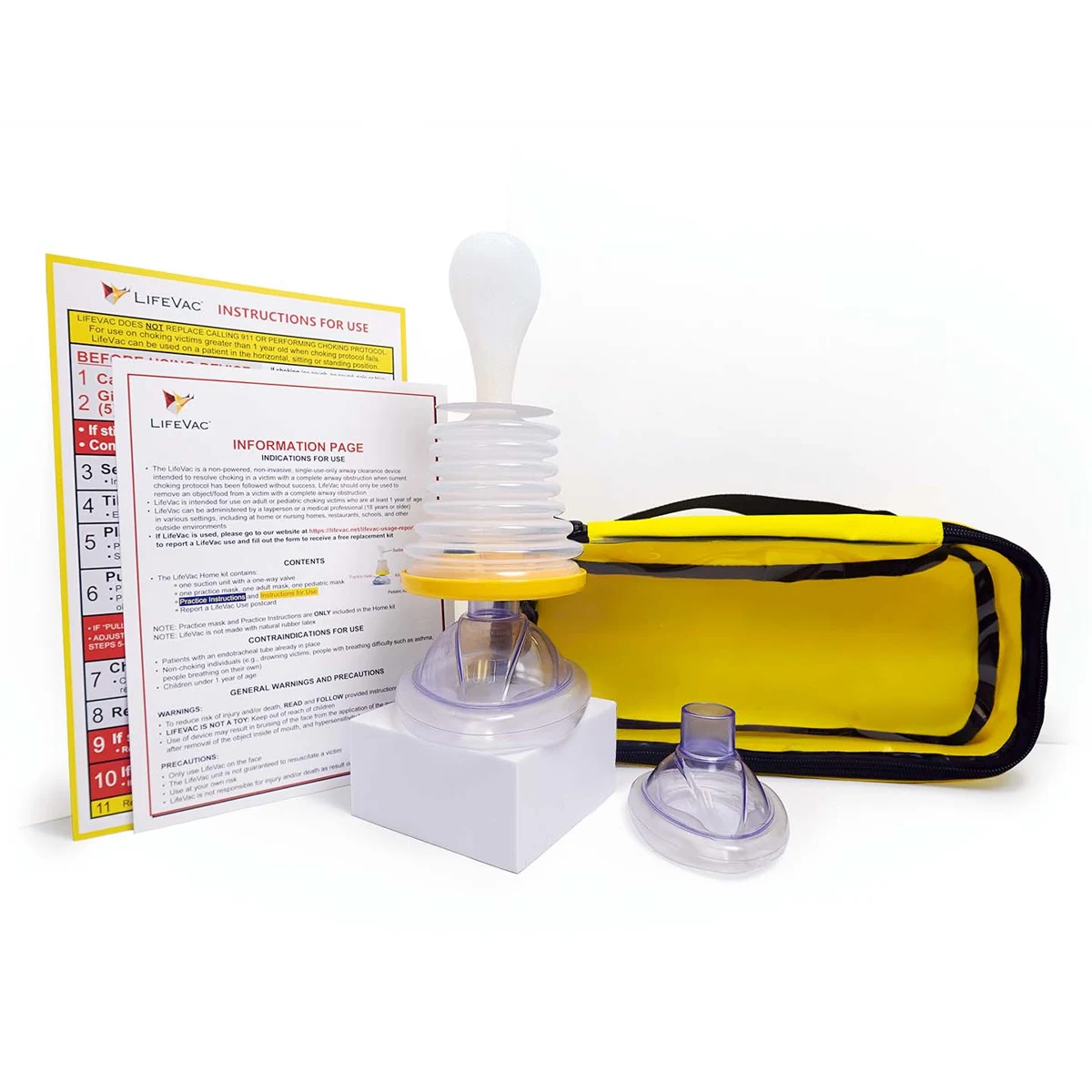LifeVac travel kit and included contents